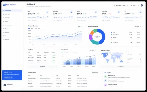 Aperçu du projet SaaS Analytics