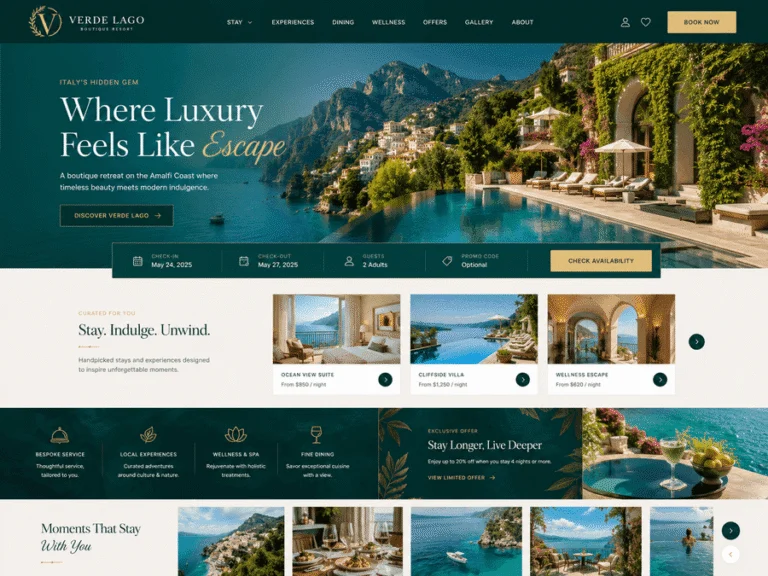 Exemple de Site sur mesure