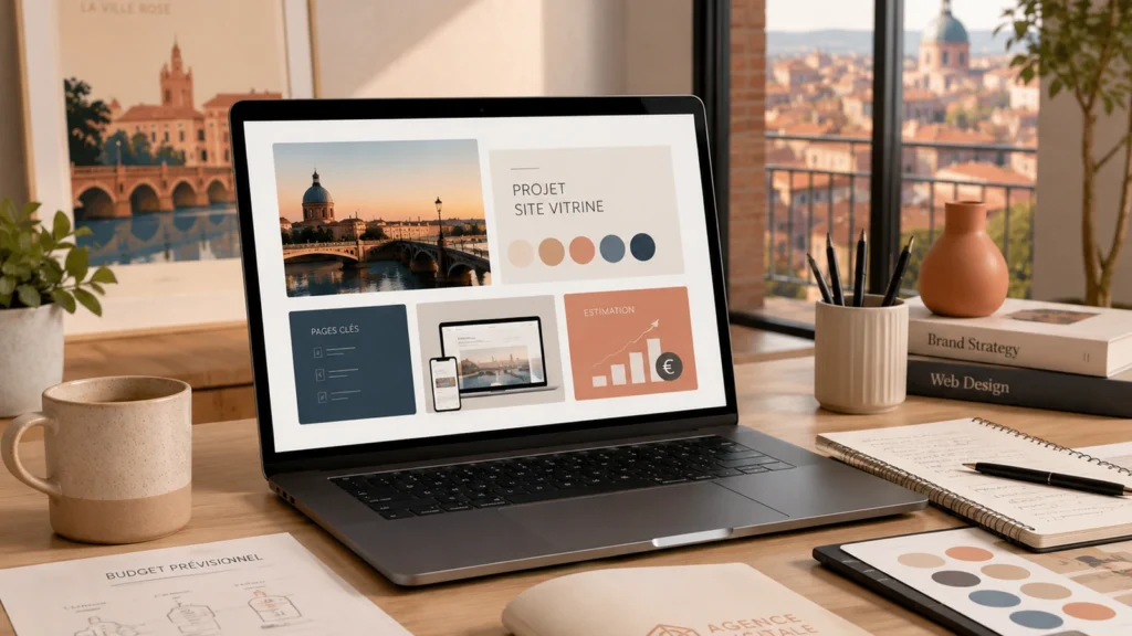 Préparation du budget et du design d’un site vitrine professionnel à Toulouse